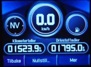 Utkjørt distanse, i dag og totalt