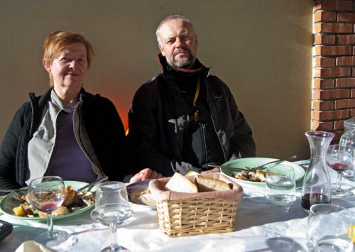 Lunch i solskinnet