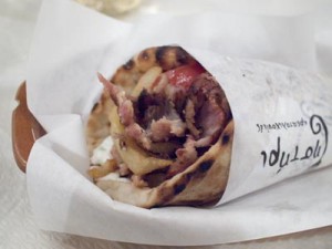 Det som på norsk heter "wrap"
