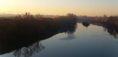 Morgenlys over Arno